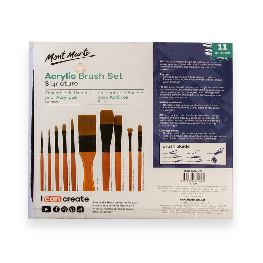 Acrylic Brush Set Signature 11pc - Image 8