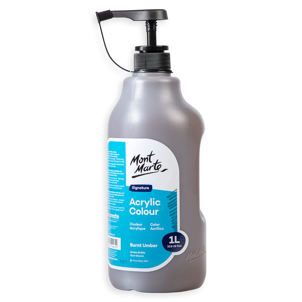 Acrylic Colour Signature 1L- Burnt Umber
